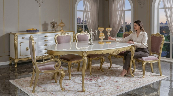 Esstisch Luxus Tisch Luxus Holztisch Italien Esszimmer Tische Klassische Möbel