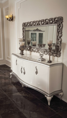 Französische Kommode Anrichte Kommoden Konsole Sideboard Holz Spiegel