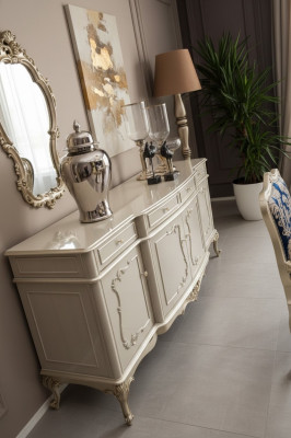 Sideboard Luxus Schrank Regal Anrichte Schränke Wohnzimmer Glasschrank
