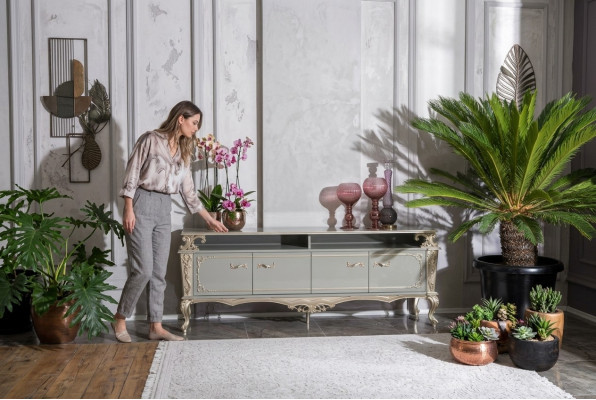 Sideboard Luxus Regal Holz Anrichte Schränke Wohnzimmer Lowboard Design