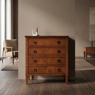 Sideboard Kommoden Sideboards 4 Schubladen Hochschrank Kommode Schrank Holz Neu