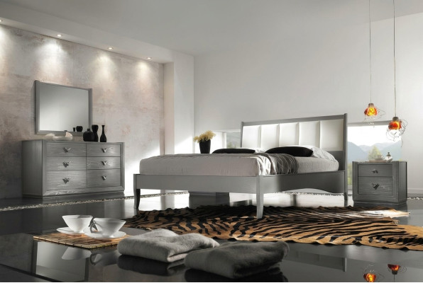 Schlafzimmer Bett Nachttisch Kommode Spiegel Garnitur Gruppe Doppel Neu Set 5tlg