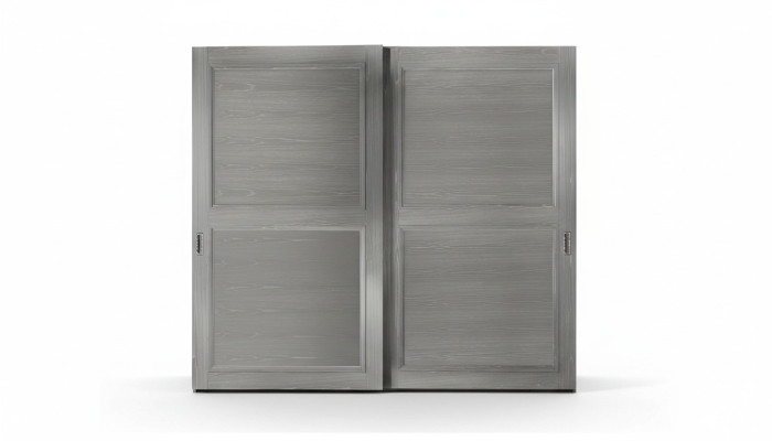 Kleiderschrank Schrank mit Schiebetüren Schränke Holz Modern Möbel Einrichtung