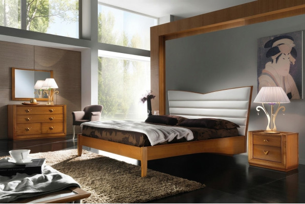 Luxus Set Schlafzimmer Bett Nachttisch Doppel Hotel Betten Polster Design 3tlg.