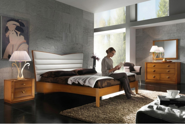 Luxus Schlafzimmer Bett Doppelbett Holz Polster Betten Doppel Bettrahmen Modern