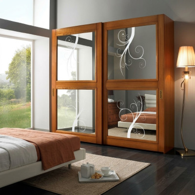 Kleiderschrank Schrank Schiebetüren Schränke Modern Möbel Schlafzimmer Italien