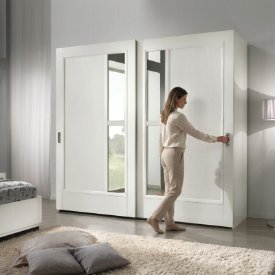 Kleiderschrank Schiebetüren Schlafzimmer Schrank Wand Schränke Holz Spiegel neu
