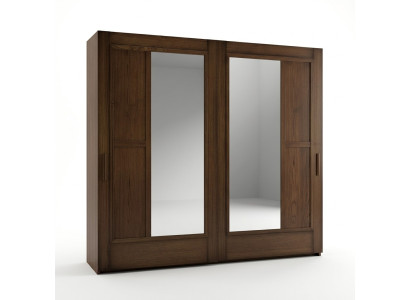 Schränke Kleider Kleiderschrank Schrank Luxus Schwebetüren Design Holz Modern