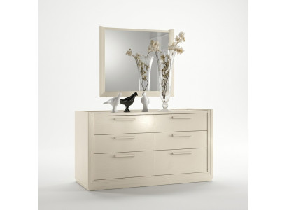 Kommode Spiegel Kommoden Gruppe Holz Design Anrichte Side Schrank Regal Set 2tlg