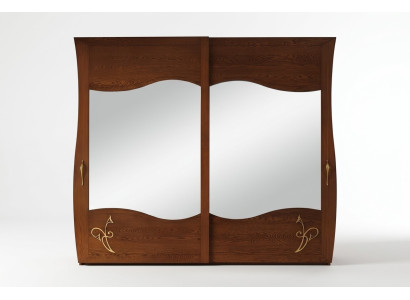 Kleiderschrank Schrank Spiegel Holz Möbel Schränke Garderobe Holz Italien Neu