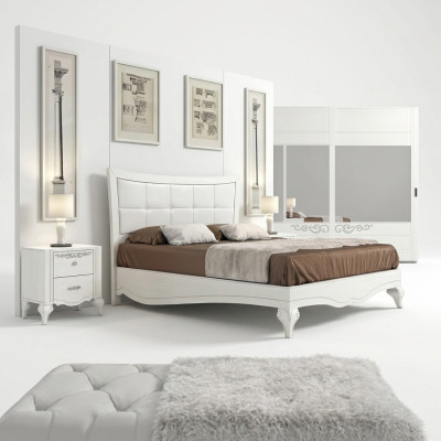 Schlafzimmer Bett Nachttisch Betten Doppel Holz Designer Modern Neu Set 3tlg