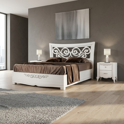 Set 3tlg Schlafzimmer Bett Nachttisch Betten Doppelbett Holz Gruppe Garnitur Neu