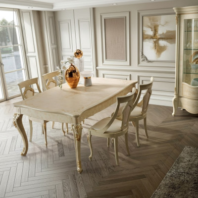 Esstisch Ausziehbar Klassischer Design Tisch Italienische Möbel Tische Holz Ess