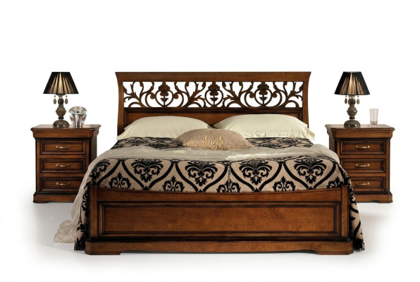 Bett Möbel Doppelbett Naturholz Schlafzimmer Möbel Design Betten Möbel Italien