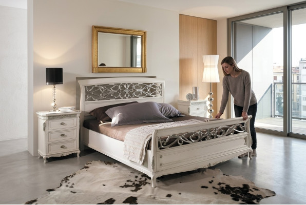 Bett Schlafzimmer Möbel Doppelbett Design Betten Massivholz Vaccari cav giovanni