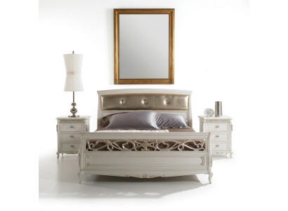 Design Schlafzimmer Möbel Doppelbett Massivholz Vaccari cav giovanni Möbel Neu
