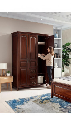Kleiderschrank Schlafzimmer Holz Klassisch Design Möbel Schränke Neu