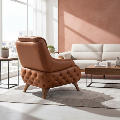 Sessel Sitz Modern Design Wohnzimmer Polster Einsitzer Relax Stil