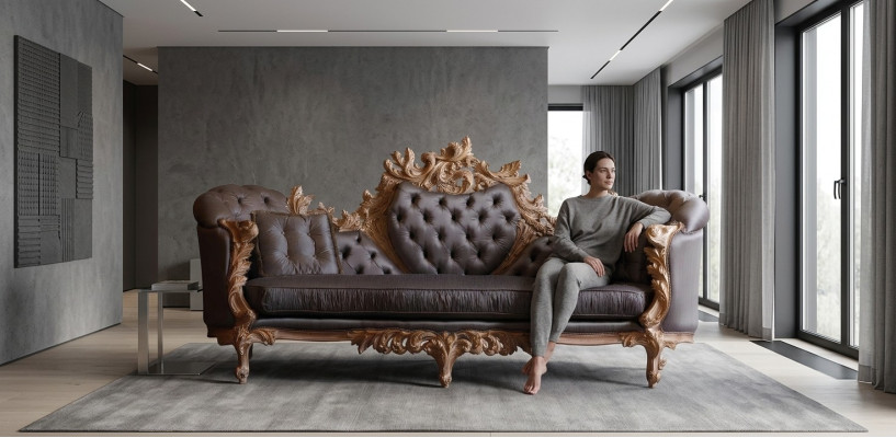 Wohnzimmer Sofas Couches Polsterung 4 Sitz Neu Design xxl Big Sofa Couch