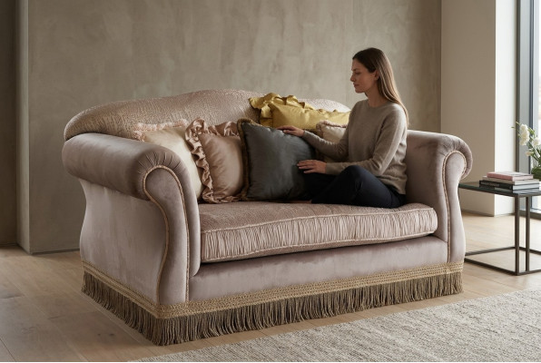 Design Zweisitzer Möbel 2 Sitzer Sofa Couch Polster Italienische Möbel Neu