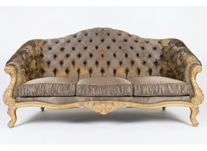 Sofa Couch Design Couchen Polster Textil Italienische Möbel Sitzer Bank 3 Sitzer