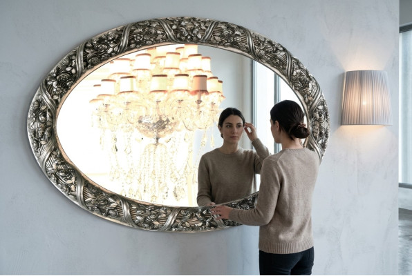 Spiegel Design Wandspiegel 140x90 cm Barock Rokoko Italienische Einrichtung Möbel