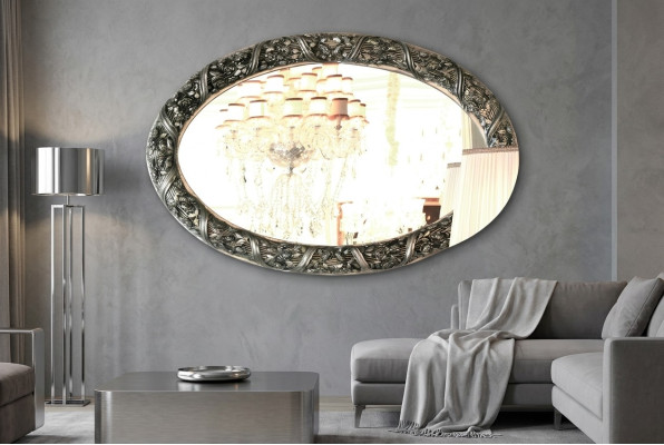 Spiegel Design Wandspiegel 140x90 cm Barock Rokoko Italienische Einrichtung Möbel