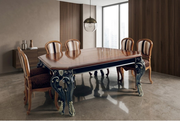 Esstisch Esszimmer Wohnzimmer Holz Italienische Möbel Italien Tisch Echtholz