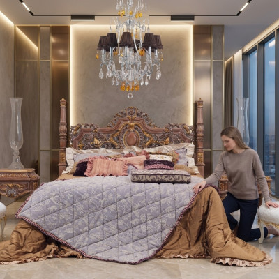Bett Chesterfield Möbel Betten Italienische Einrichtung Doppelbett Luxus Italien