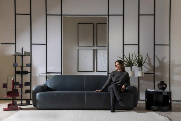 Sofa Wohnzimmer Möbel Dreisitzer Sofas Italienische Leder Couch Luxus Polster