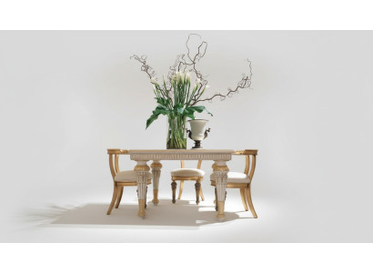 Möbel Einrichtung Gruppe Tisch + 4 Stuhl Set 5tlg. Esstisch Garnitur Esszimmer