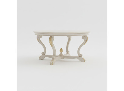 Esstisch Runder Wohnzimmer Tische Holz Royal Barock Italienische Möbel Barock