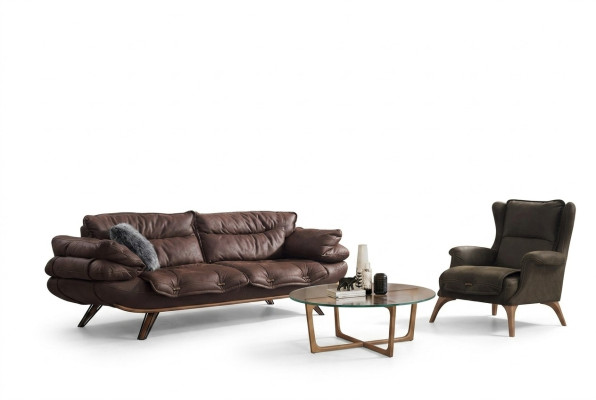 Design Sofa Polster Couchen Couch Neu 2 tlg. Set Neu Sofagarnitur 3+1 Sitzer Set