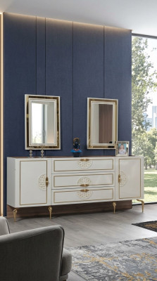 Konsolentisch Spiegel Sideboard xxl Konsole Kommode Sideboards 3tlg