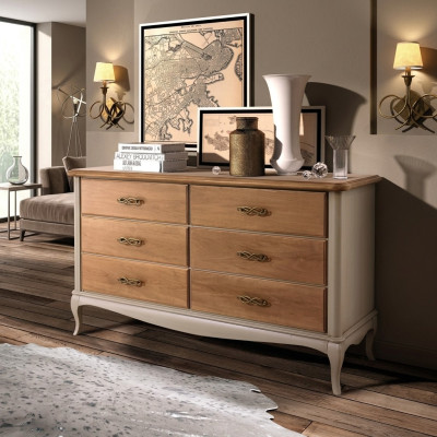 Wohnzimmer Kommode Kommoden Schubladen Holz Diener Fall Kabinett Massiv Neu