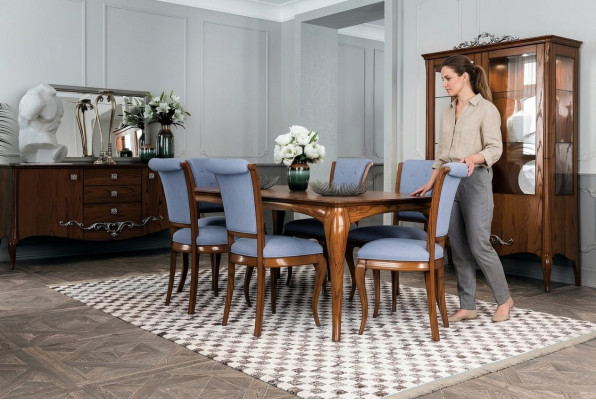 Stühle Wohnzimmer Esszimmer Lehnstuhl Polsterstuhl ohne Armlehne Luxus Sessel