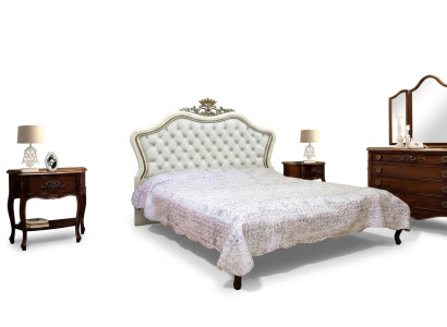Doppelbett Betten Schlafzimmer Möbel Massivholz Vaccari cav giovanni Bett Neu