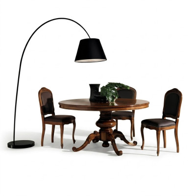 Esszimmer Tische Runde Möbel Esstisch Luxus Rund Tisch Massiv Holz Italien Neu