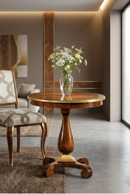 Esstisch Luxus Rund Tisch Massiv Holz Italien Neu Esszimmer Tische Runde Möbel