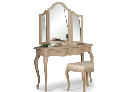 Schminktisch mit Spiegel Schlafzimmer Möbel Design Nachttisch Hocker 2tlg. Neu