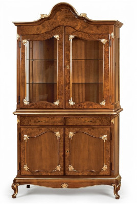 Vitrinen Glas Schrank Schränke Regal Holz Vitrine Design Modern Wohnzimmer Neu