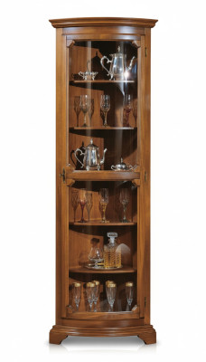 Schränke Holz Vitrinen Glas Schrank Echtholz Vitrine Wohnzimmer Möbel Anrichte