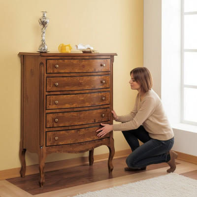 Klassische Schrank Kommode Holz Schränke Konsolen Italienische Möbel Sideboard