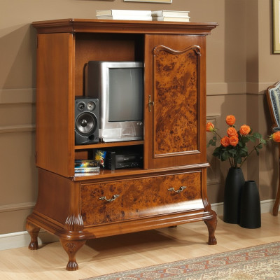 tv Schrank Wand Fernsehschrank versteckter Fernseher mit Türen rtv Anrichte Holz