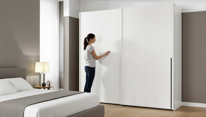 Schränk Kleiderschrank Mit Schwebetüren Schränke Holz Schlafzimmer Garderobe