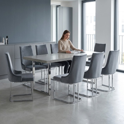 Esszimmer Stühle Essgarnitur Garnitur 8x Stuhl Set Gruppe Chesterfield