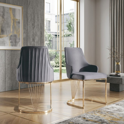 Esszimmer Lehnstuhl italien Stil Polsterstuhl Luxus Stuhl Stühle Wohnzimmer