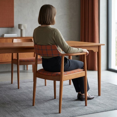 Set 6 Stühle Luxus Design Polster Massiv Holz Sitz Büro Esszimmer
