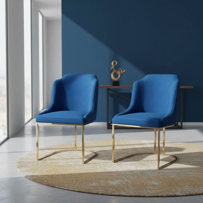 Essstuhl Zimmer Set Sitzgarnitur 4x Stühle Modern Polster Design Neu