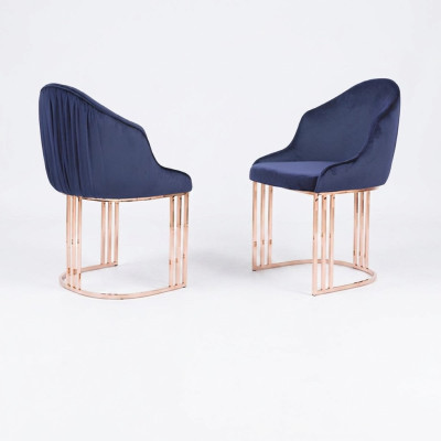 Ess Zimmer 1x Stuhl Stühle Polster Textil Modern Designer Lehn Sitz